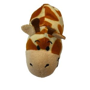Flip A Zoo Ava Hippo Geo Giraffe Plush Stuffed Animal 2 pets in 1